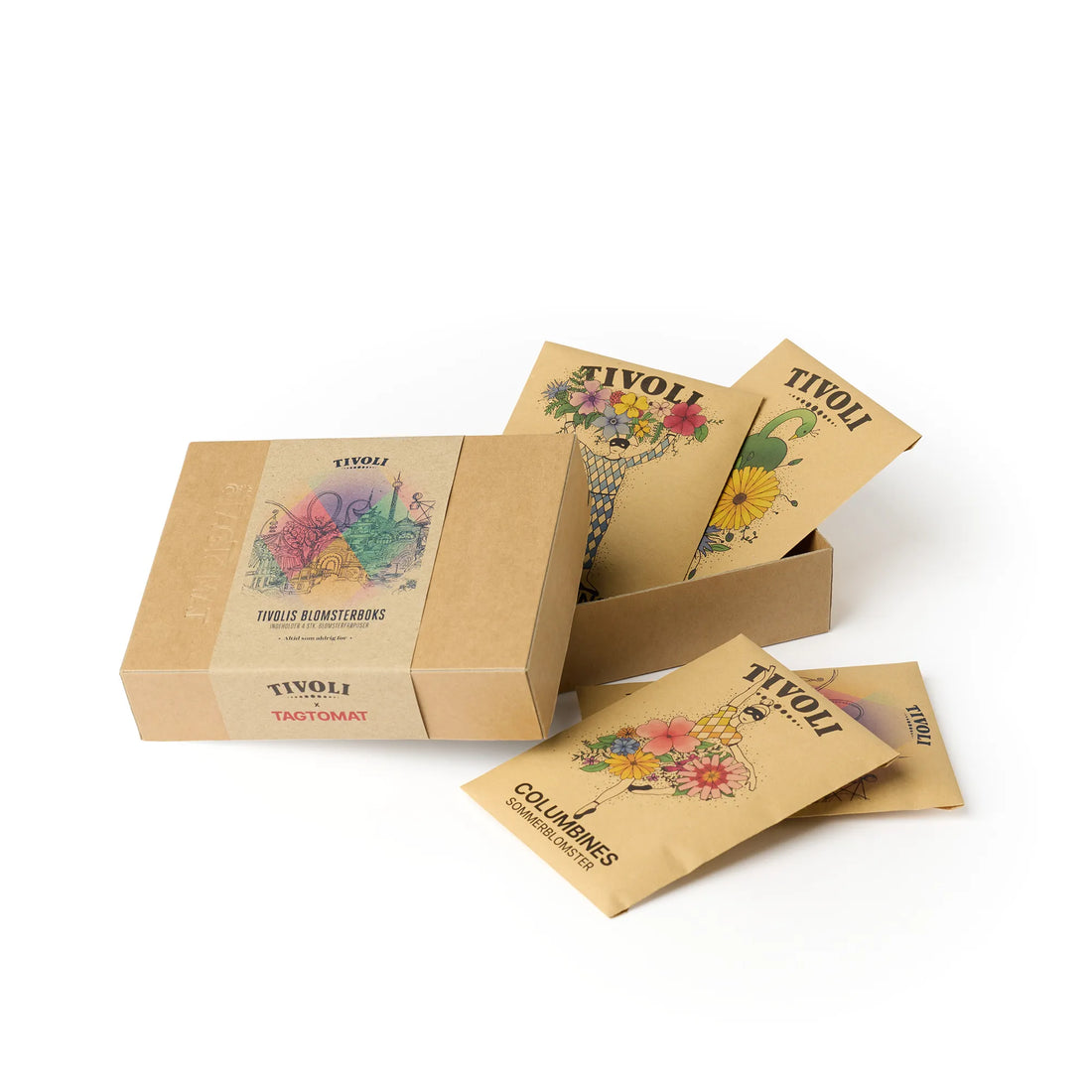 Tivolis Blomsterboks - 4 x frøposer
